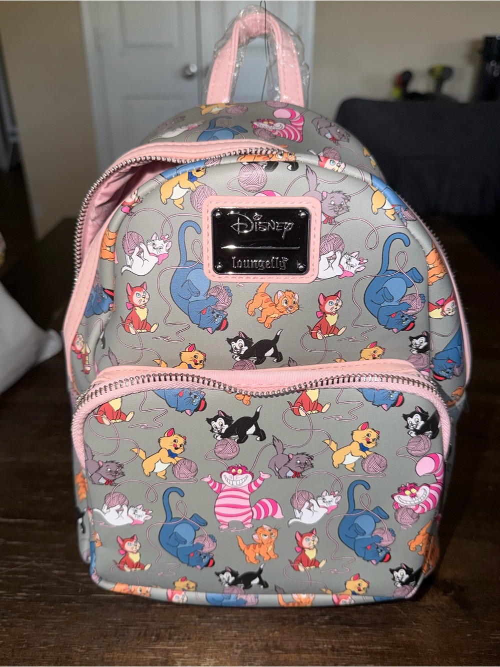 NWT Disney Cats - Loungefly x Disney Pattern Mini Backpack